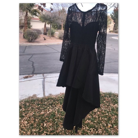 Black high low dress - Picture 2 of 5